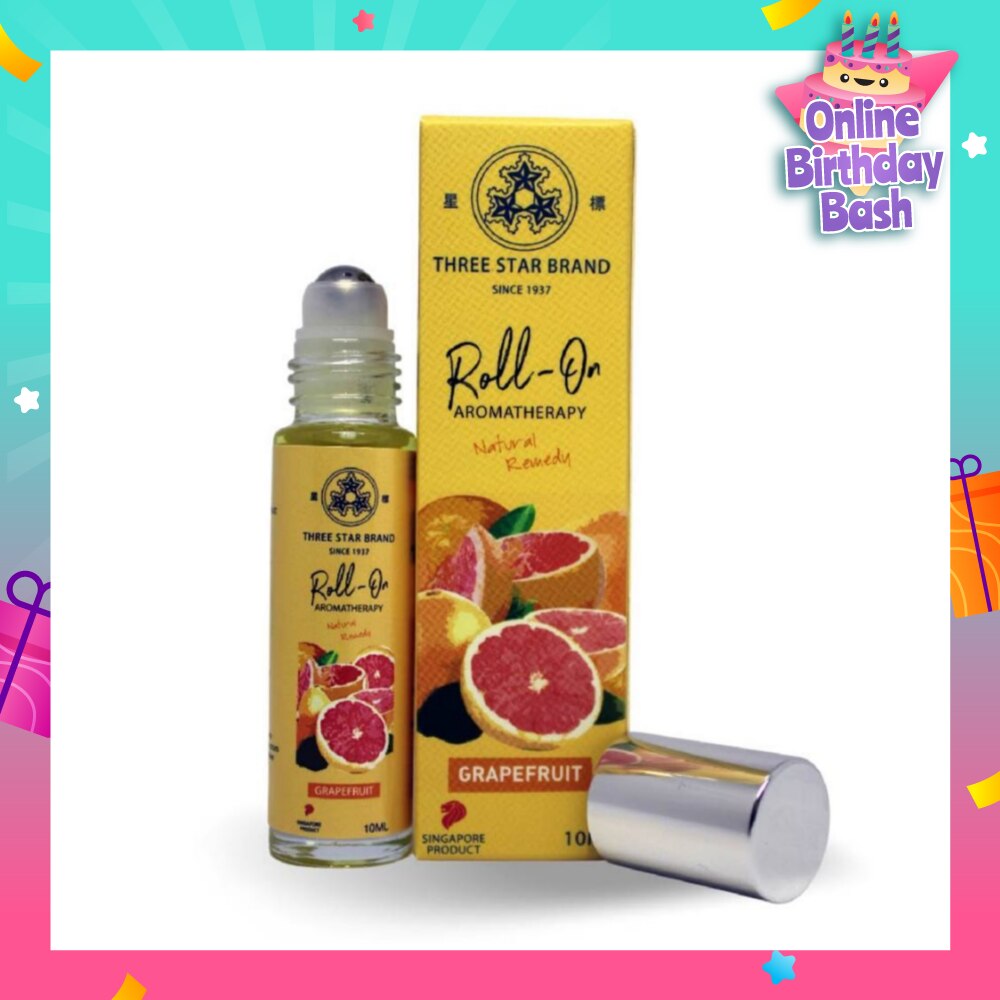 Grapefruit Scented Aroma Medicated Oil (Mood Energiser, Relieves Aches, Boosts Circulation, Eases Inflammation) 10ml