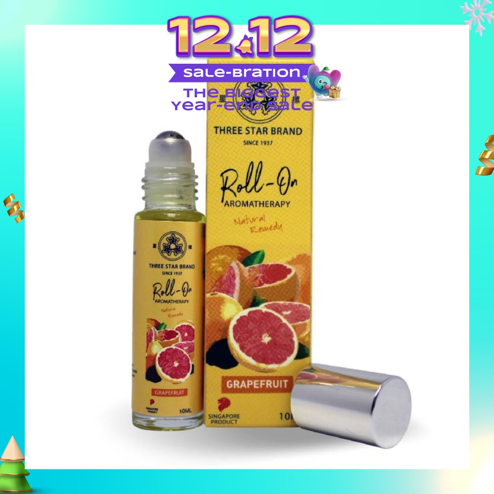 Grapefruit Scented Aroma Medicated Oil (Mood Energiser, Relieves Aches, Boosts Circulation, Eases Inflammation) 10ml