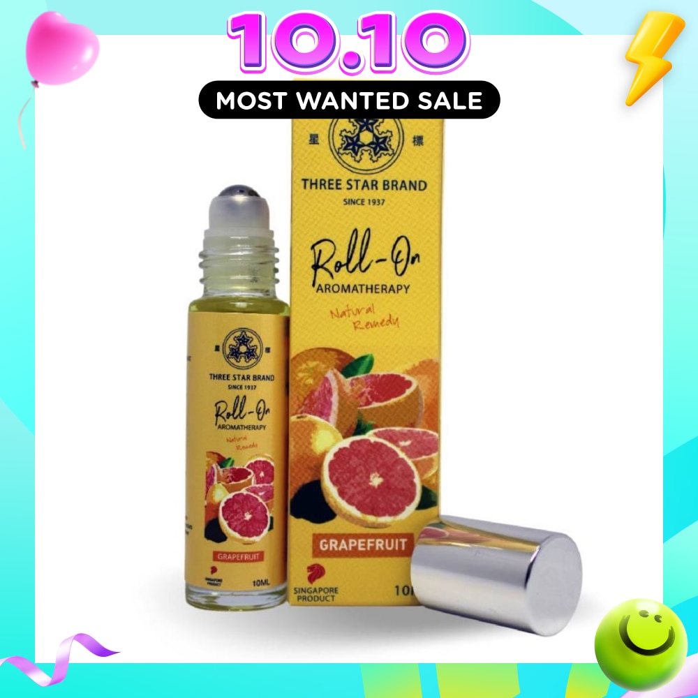 Grapefruit Scented Aroma Medicated Oil (Mood Energiser, Relieves Aches, Boosts Circulation, Eases Inflammation) 10ml image