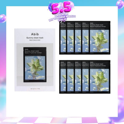 ABIB - Gummy Sheet Mask Sedum Hyaluron Sticker 10s