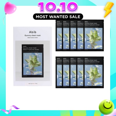 ABIB Gummy Sheet Mask Sedum Hyaluron Sticker 10s image