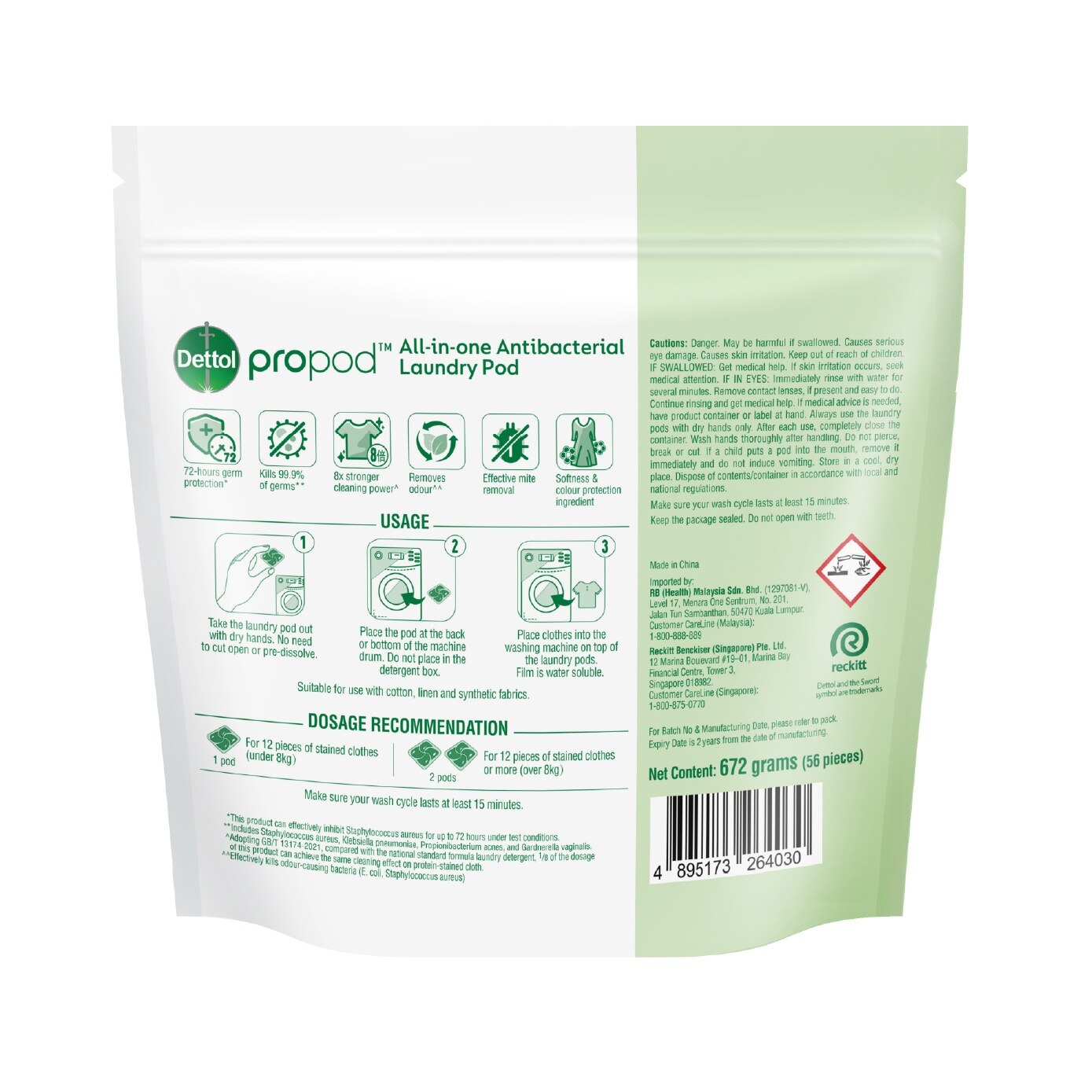 All-in-One Antibacterial Laundry ProPod Citrus Rose Value Pack 56s image