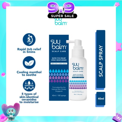 SUU BALM - Rapid Itch Relief Scalp Spray Moisturiser 40ml image
