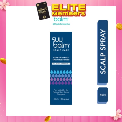 SUU BALM Rapid Itch Relief Scalp Spray Moisturiser 40ml