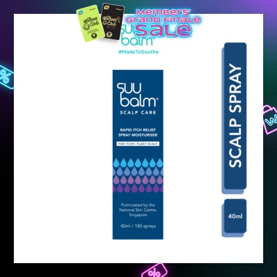 SUU BALM Rapid Itch Relief Scalp Spray Moisturiser 40ml