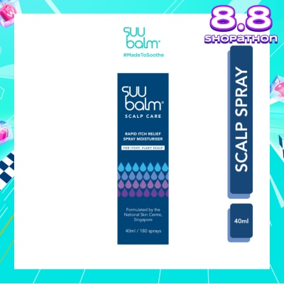 SUU BALM Rapid Itch Relief Scalp Spray Moisturiser 40ml