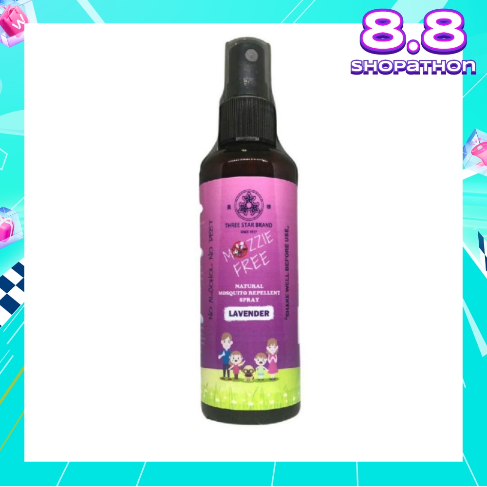 Lavender Scented Natural Mozzie Free (Insect Repellent) 90ml