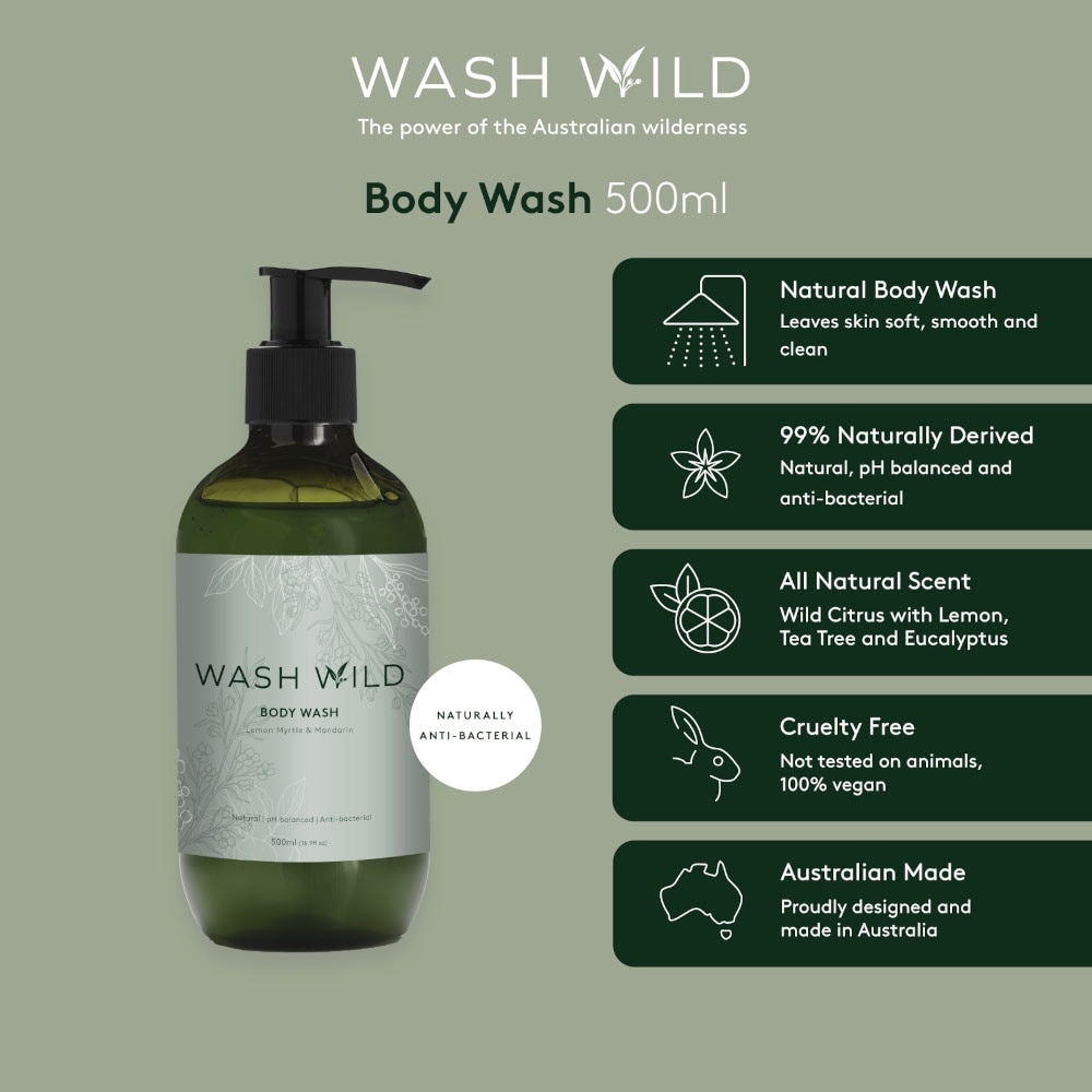 Ph Balanced (Lemon Myrtle & Mandarin Scent) Body Wash 500ml