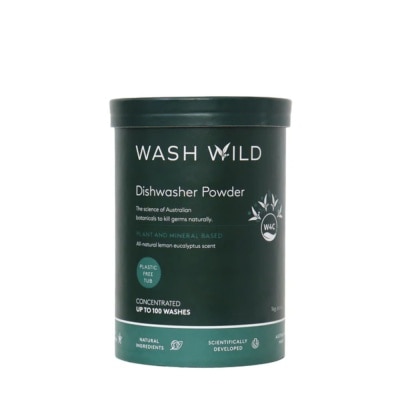 WASH WILD - Washes Plant & Mineral Based (All Natural Lemon Eucalyptus) Dishwasher Powder 1Kg