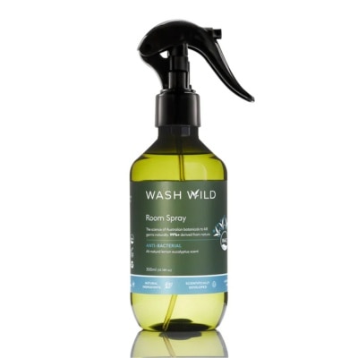 WASH WILD Anti-Bacterial (All Natural Lemon Eucalyptus Scent) Room Spray 300ml