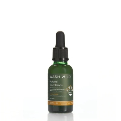 WASH WILD Anti-Bacterial (All Natural Lemon Eucalyptus Scent ) Natural Toilet Drops 30ml