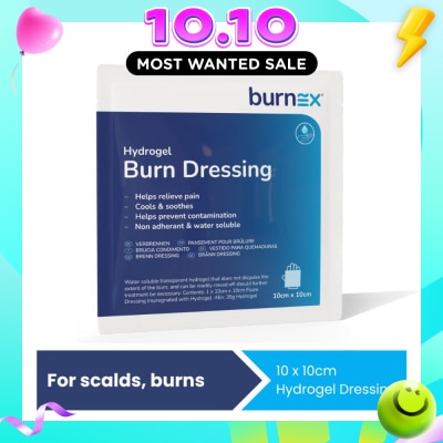 BURNEX Hydrogel Burn Dressing 10x10cm 1s image
