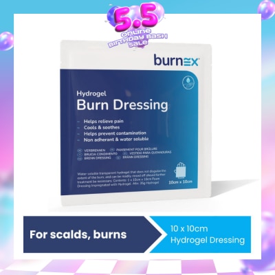 BURNEX - Hydrogel Burn Dressing 10x10cm 1s