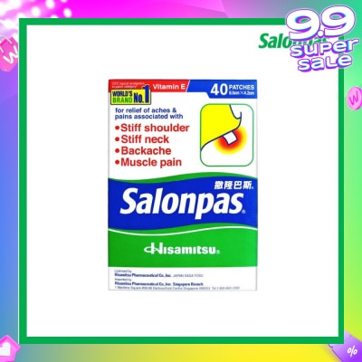 SALONPAS® Pain Relieving Patch 40s
