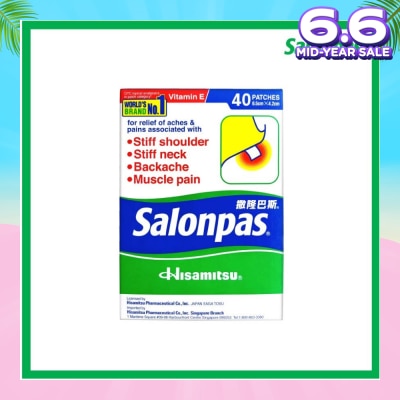 SALONPAS® Pain Relieving Patch 40s