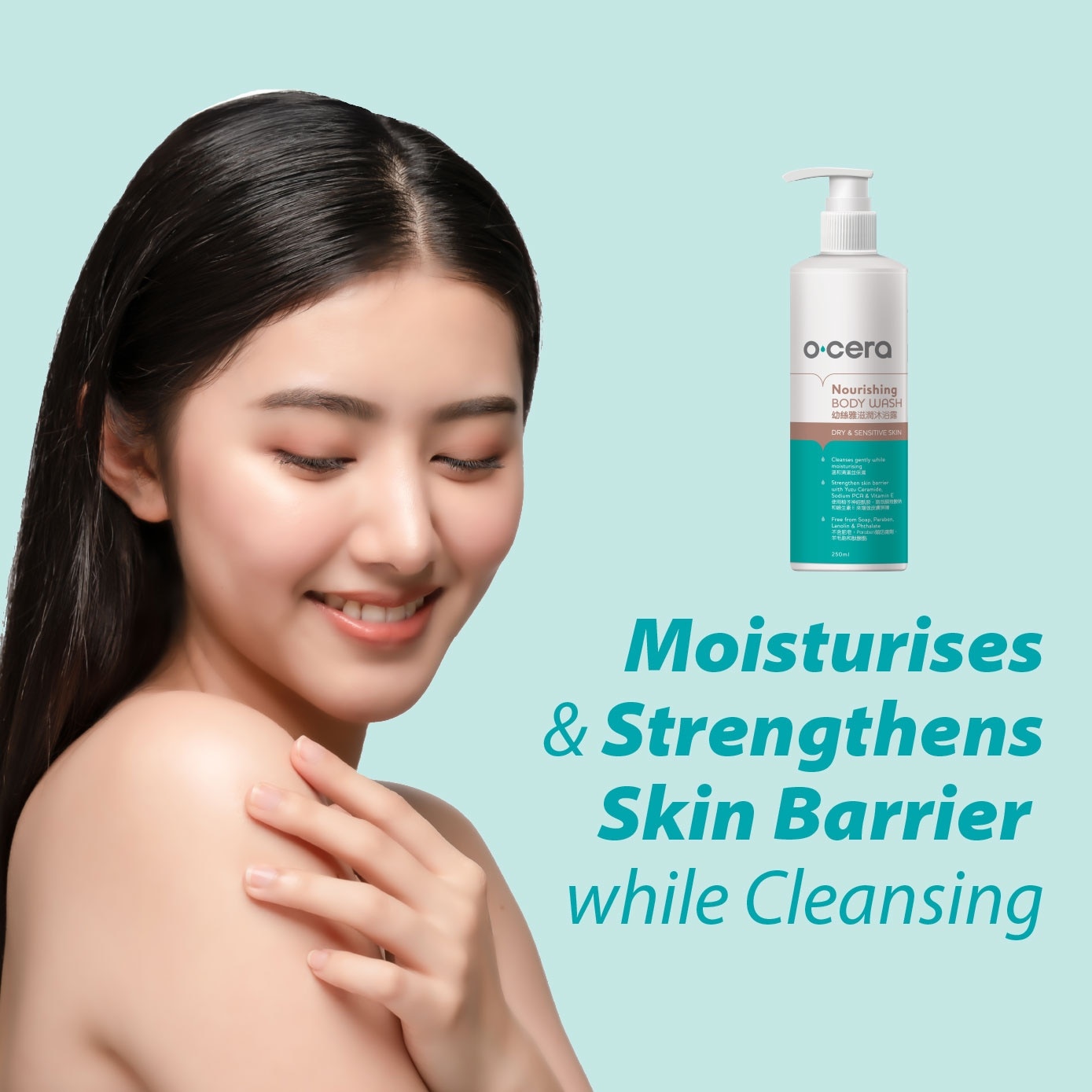 Nourishing Packset consists Body Wash 250ml + Body Lotion 250ml