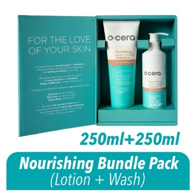 O'CERA Nourishing Packset consists Body Wash 250ml + Body Lotion 250ml