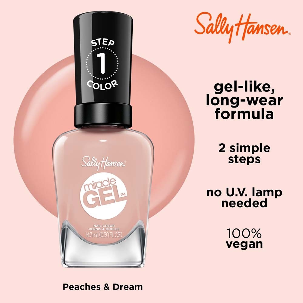 Miracle Gel Nail Polish Peaches & Dream IV 14.7ml
