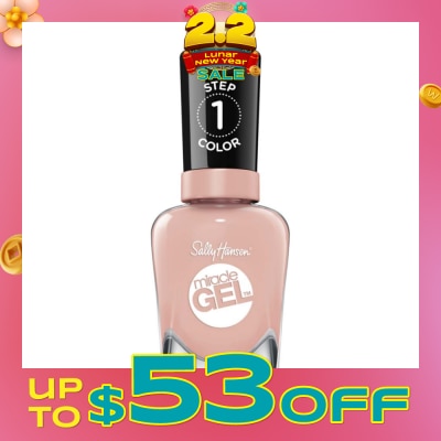 SALLY HANSEN Miracle Gel Nail Polish Peaches & Dream IV 14.7ml