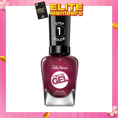 SALLY HANSEN Miracle Gel Nail Polish Walk The Wine IV 14.7ml