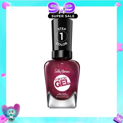 SALLY HANSEN - Miracle Gel Nail Polish Walk The Wine IV 14.7ml image