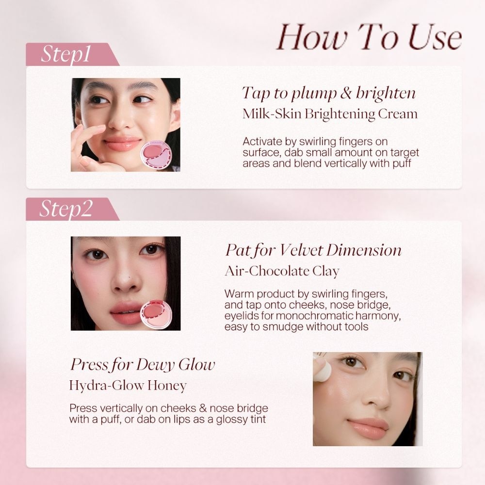 Cream Blush Duo G255 White Peach 7g