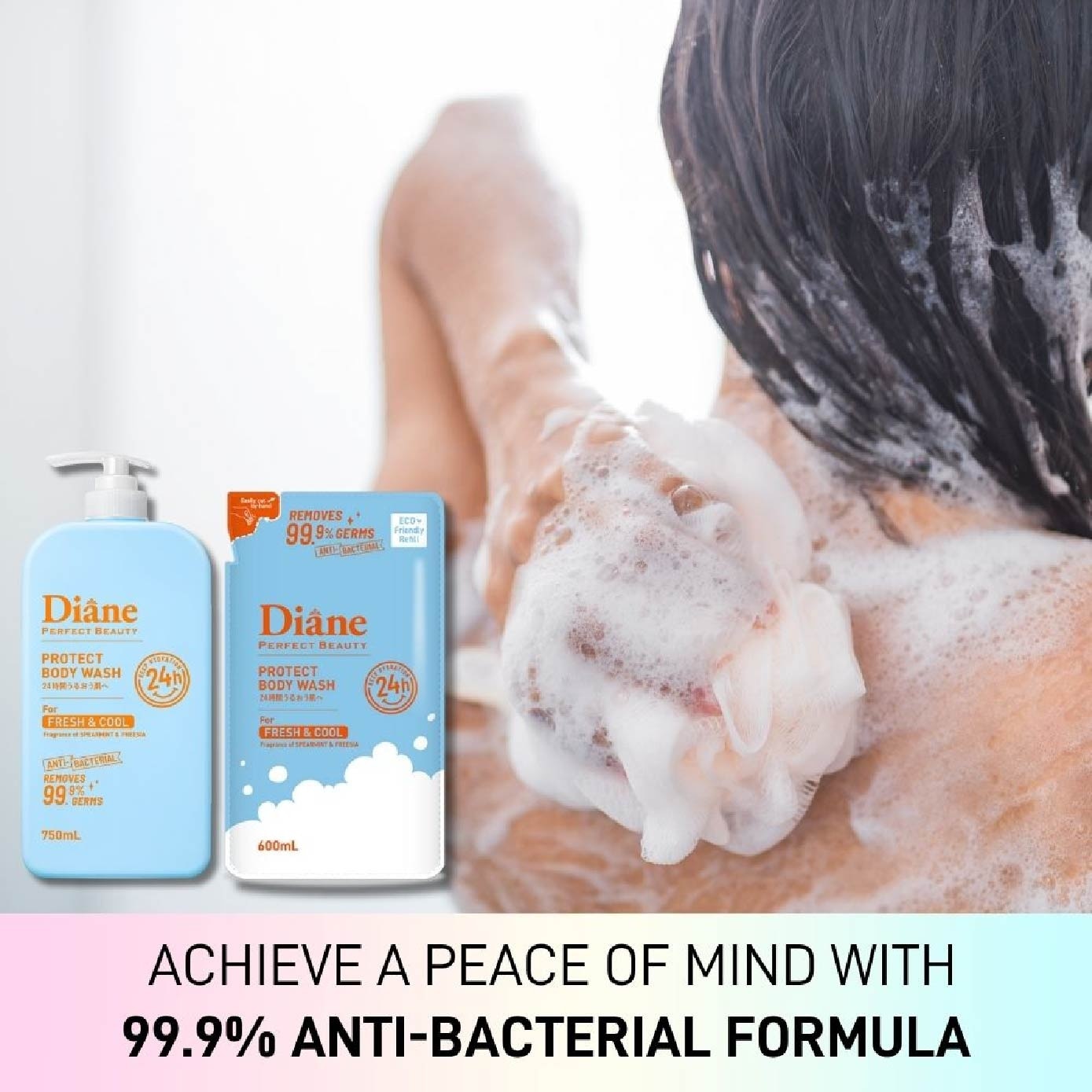 Beauty Protect Body Wash Fresh & Cool Refill 600ml