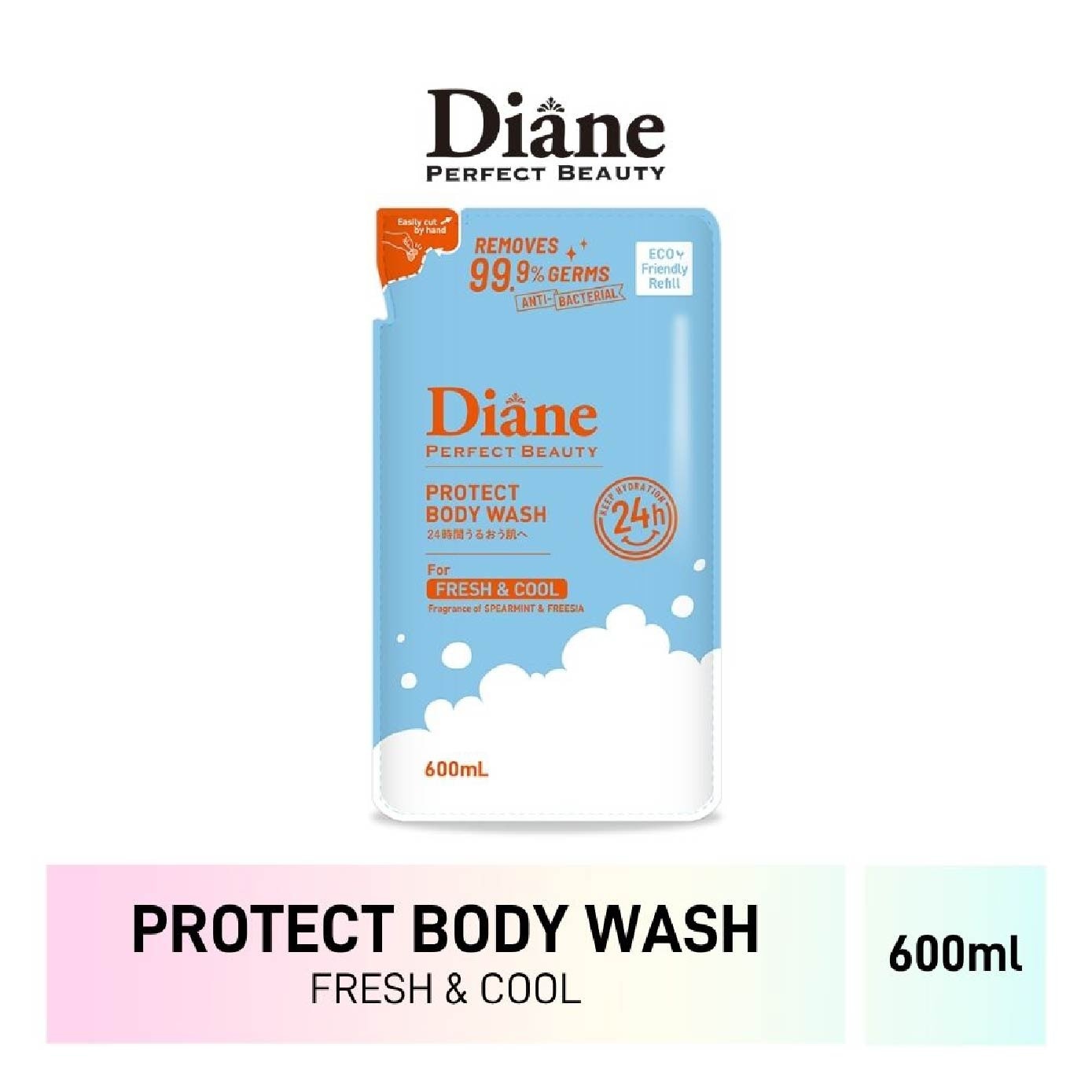 Beauty Protect Body Wash Fresh & Cool Refill 600ml
