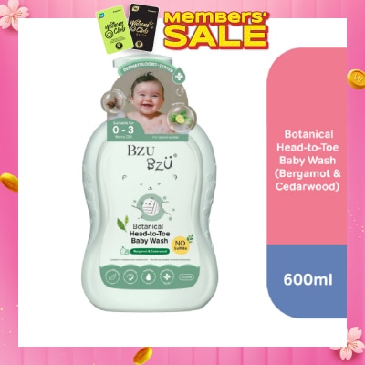 BZU BZU Botanical Head-To-Toe Baby Wash 600ml