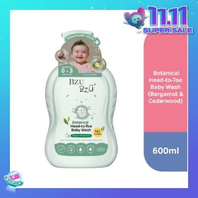 BZU BZU Botanical Head-To-Toe Baby Wash 600ml