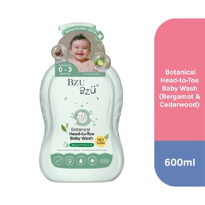 BZU BZU Botanical Head-To-Toe Baby Wash 600ml