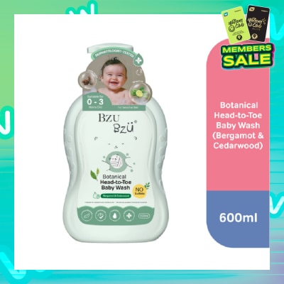 BZU BZU Botanical Head-To-Toe Baby Wash 600ml