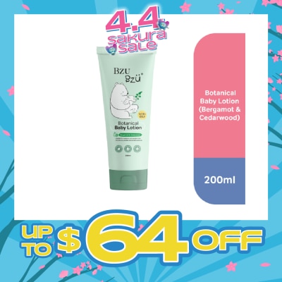 BZU BZU - Botanical Baby Lotion Bergamot & Cedarwood 200ml