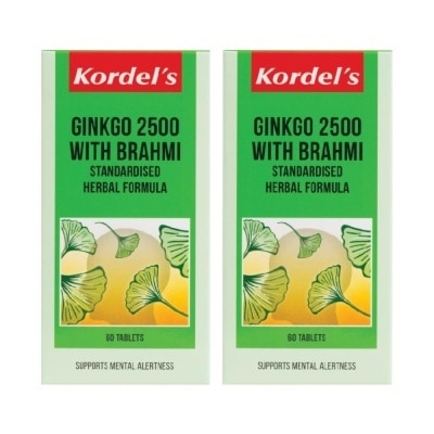 KORDEL'S Ginkgo 2500 + Brahmi 60s Twinpack