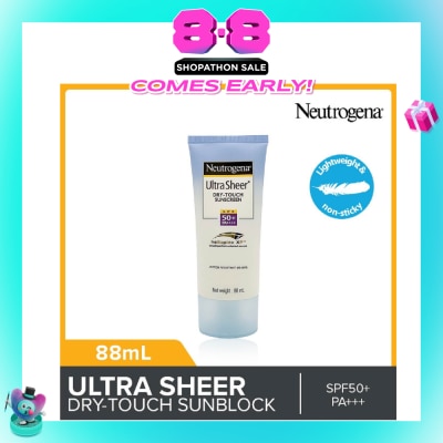 NEUTROGENA - Ultra Sheer Dry Touch Sunscreen SPF50+ PA+++ 88ml