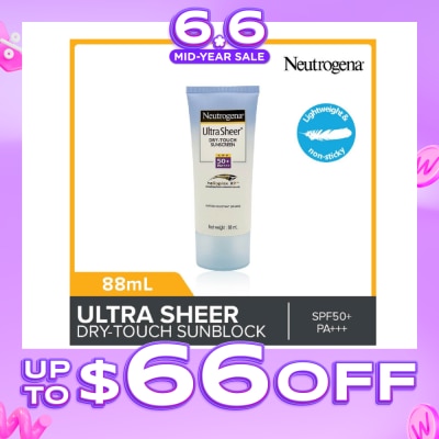 NEUTROGENA - Ultra Sheer Dry Touch Sunscreen SPF50+ PA+++ 88ml