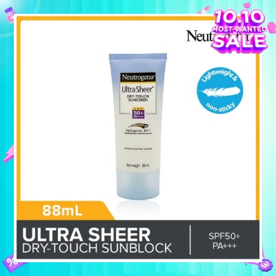 NEUTROGENA Ultra Sheer Dry Touch Sunscreen SPF50+ PA+++ 88ml