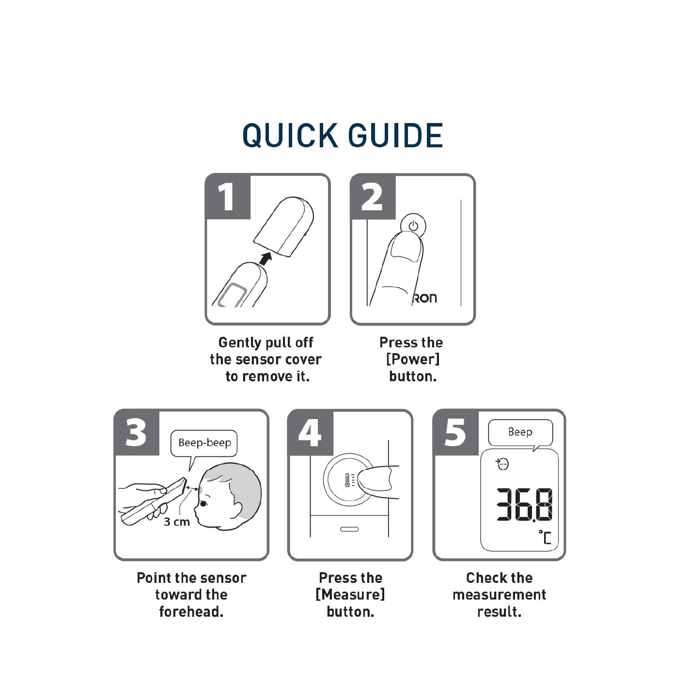 MC-F300 Forehead Thermometer 1s