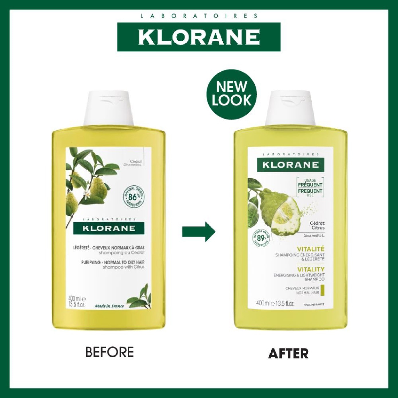 Purifying Citrus Shampoo (To Cleanses & Purifies Scalp, For Normal To Oily Hair) 400ml