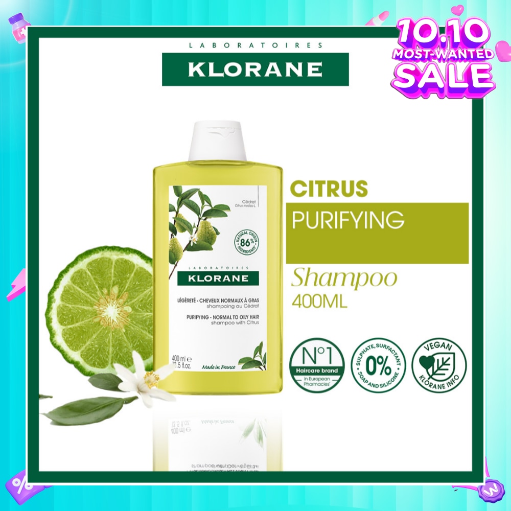 Purifying Citrus Shampoo (To Cleanses & Purifies Scalp, For Normal To Oily Hair) 400ml