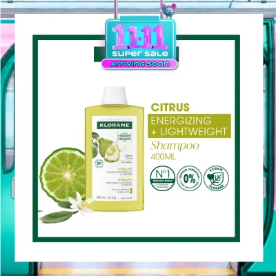KLORANE Purifying Citrus Shampoo (To Cleanses & Purifies Scalp, For Normal To Oily Hair) 400ml image