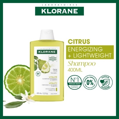 KLORANE - Purifying Citrus Shampoo (To Cleanses & Purifies Scalp, For Normal To Oily Hair) 400ml
