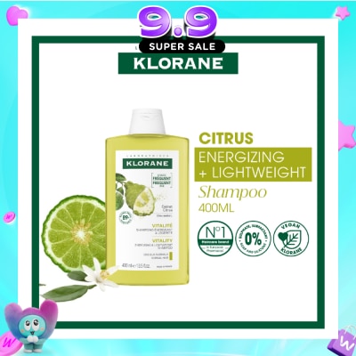 KLORANE - Purifying Citrus Shampoo (To Cleanses & Purifies Scalp, For Normal To Oily Hair) 400ml image
