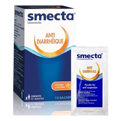 SMECTA  Orange-Vanilla Powder (Treats and Relieves Diarrhea) 10s