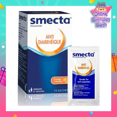 SMECTA  Orange-Vanilla Powder (Treats and Relieves Diarrhea) 10s
