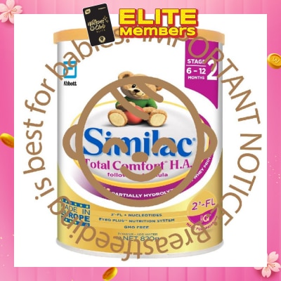 SIMILAC Total Comfort Follow-On Formula Stage 2 (After 6 months) 820g