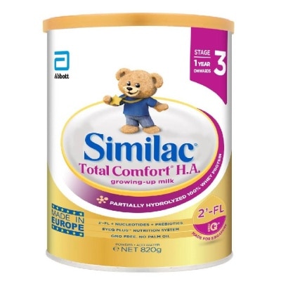 SIMILAC Total Comfort Growing Up Milk 2FL EyeQ Plus Stage 3 Lactose Free (For 1yr Onwards) 820g (Expiry: Jul`2026)