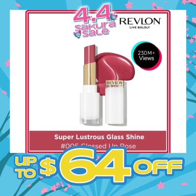 REVLON - Super Lustrous Glass Shine #005 Glossed Up Rose 1s