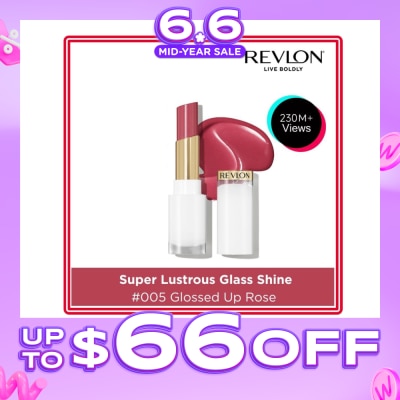 REVLON - Super Lustrous Glass Shine #005 Glossed Up Rose 1s