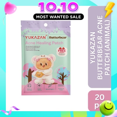 YUKAZAN Acne Healing Patch Butterbear Animal 20s image